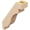 Ekena Millwork 3-inch W x 10-inch D x 14-inch H Copenhagen Rough Cedar Woodgrain TimberThane Knee Brace, Primed BRCUR03X10X14CHGRCPR - alternate 6